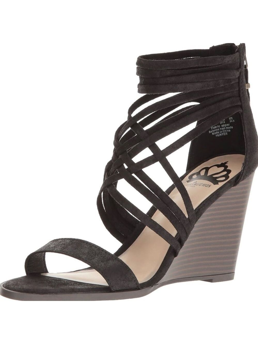 Fergalicious Womens Hunter Fabric Open Toe Casual Strappy Sandals 7.5